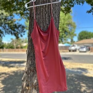 Elegant Iris Peachy Rhinestone Strap Mini Dress